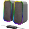 SpeedLink Token Ηχεία Υπολογιστή 2.0 με RGB Φωτισμό και Bluetooth Ισχύος 6W Μαύρα