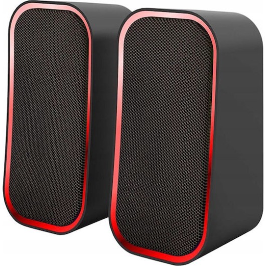 SpeedLink Token Ηχεία Υπολογιστή 2.0 με RGB Φωτισμό και Bluetooth Ισχύος 6W Μαύρα