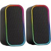 SpeedLink Token Ηχεία Υπολογιστή 2.0 με RGB Φωτισμό και Bluetooth Ισχύος 6W Μαύρα