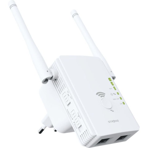 Strong 300V2 v2 WiFi Extender Single Band (2.4GHz) 300Mbps με 2 Ethernet