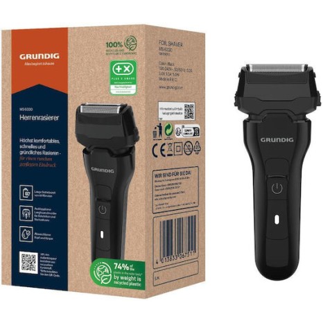 Grundig GMS9010 Περιστρεφόμενη Ξυριστική Μηχανή Προσώπου Επαναφορτιζόμενη