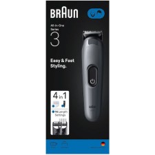 Braun Series 3 AIO3500 Ξυριστική Μηχανή Σώματος / Προσώπου Επαναφορτιζόμενη