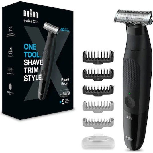 Braun XT3200 Ξυριστική Μηχανή Προσώπου / Σώματος Επαναφορτιζόμενη