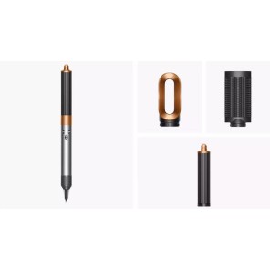 Dyson HS02 Airwrap Origin Ηλεκτρική Βούρτσα με Αέρα & Περιστρεφόμενη Κεφαλή για Ίσιωμα και Μπούκλες 1300W Nickel/Copper