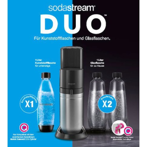Sodastream Duo Σετ Παρασκευής Σόδας 6τμχ