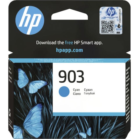 HP 903 Γνήσιο Μελάνι Εκτυπωτή InkJet Κυανό (T6L87AE)