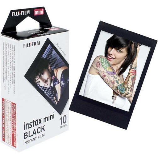 Fujifilm Color Instax Mini Instant Φιλμ (10 Exposures) Black