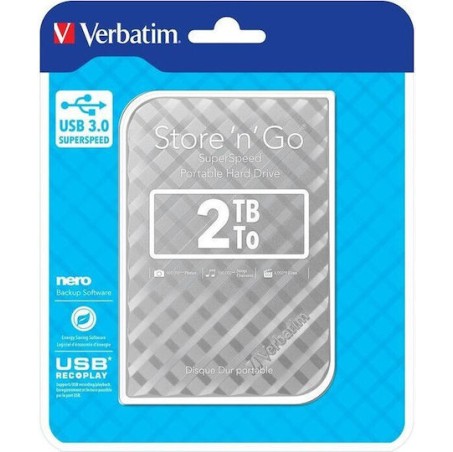 Verbatim Store 'n' Go USB 3.0 Εξωτερικός HDD 2.0TB 2.5