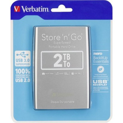 Verbatim Store 'n' Go USB 3.0 Εξωτερικός HDD 2TB 2.5