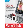 Sandisk Ultra Fit 16GB USB 3.1 Stick Μαύρο