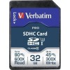 Verbatim Pro SDHC 32GB U3 UHS-I 90MB/s