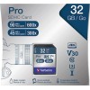 Verbatim Pro SDHC 32GB U3 UHS-I 90MB/s