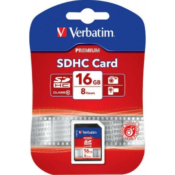 Verbatim Premium SDHC 16GB U1 High Speed 10MB/s