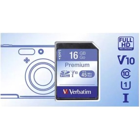 Verbatim Premium SDHC 16GB U1 High Speed 10MB/s