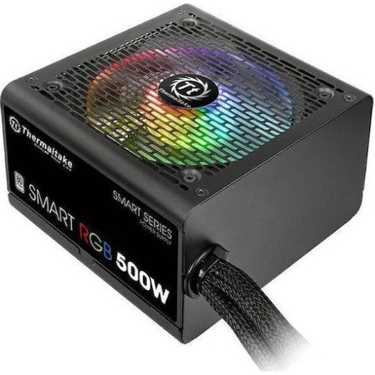 Thermaltake Smart W3 500W Μαύρο Τροφοδοτικό Υπολογιστή Full Wired 80 Plus Standard