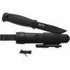 Morakniv Garberg BlackBlade (C) Survival Kit Μαχαίρι Black σε Δερμάτινη Θήκη