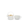 Bredemeijer Umea Tea-for-One Σετ Τσαγιού με Κούπα Μαντεμένιο White 2τμχ