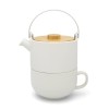 Bredemeijer Umea Tea-for-One Σετ Τσαγιού με Κούπα Μαντεμένιο White 2τμχ