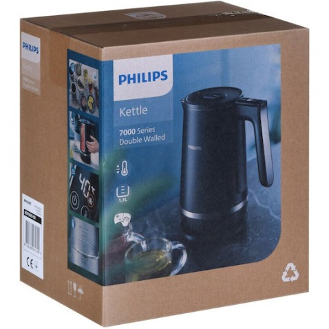 Philips Βραστήρας 1.7lt 2200W Μαύρος