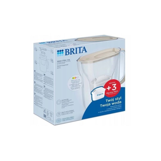 Brita Style Essential Κανάτα Σερβιρίσματος Πλαστική με Φίλτρο 2400ml