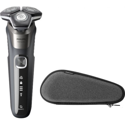 Philips Series 5000 S5887/30 Περιστρεφόμενη Ξυριστική Μηχανή Προσώπου Επαναφορτιζόμενη
