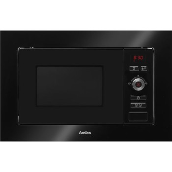Amica AMMB20E1GB Εντοιχιζόμενος Φούρνος Μικροκυμάτων με Grill 20lt Μαύρος