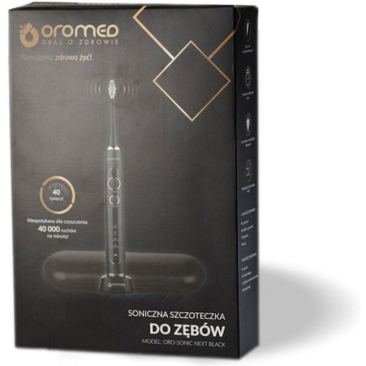 Oromed Oro-sonic Ηλεκτρική Οδοντόβουρτσα με Χρονομετρητή Μαύρη