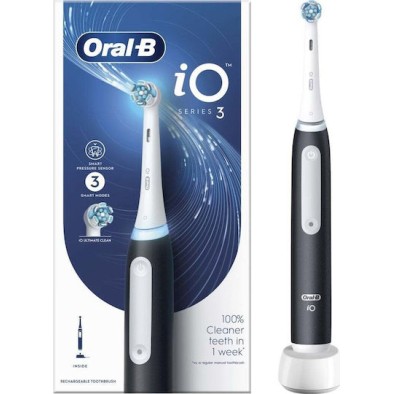 Oral-B iO Series 3 Ηλεκτρική Οδοντόβουρτσα με Αισθητήρα Πίεσης Black