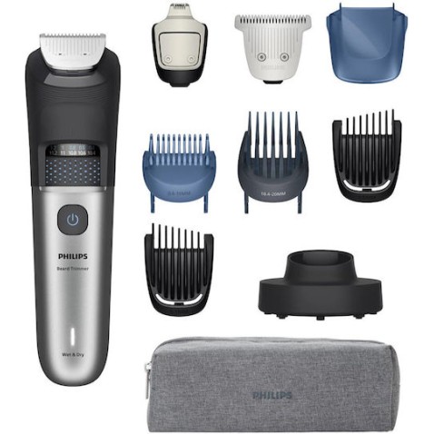 Philips Series 7000 Σετ Επαναφορτιζόμενης Κουρευτικής Μηχανής Γκρι BT7670/15