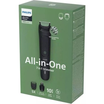 Philips Series 3000 Σετ Επαναφορτιζόμενης Κουρευτικής Μηχανής Γκρι MG3930/15
