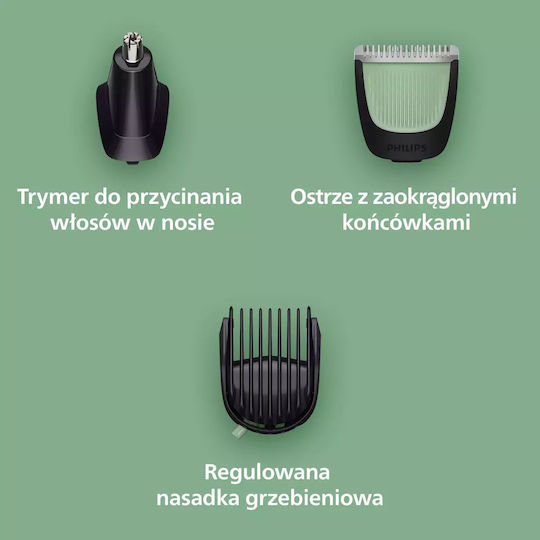 Philips Series 3000 Σετ Επαναφορτιζόμενης Κουρευτικής Μηχανής Γκρι MG3930/15