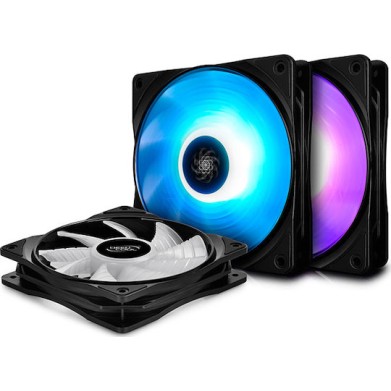 Deepcool RF 120 Case Fan (1500rpm / 56.5cfm) με RGB Φωτισμό και Σύνδεση 4-Pin PWM 3τμχ