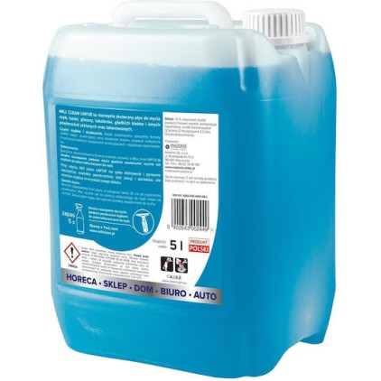 Mill Clean Wash Liquid Cleaning Windows Glass Mirrors Tiles 5 L