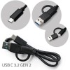Qoltec Docking Station για Σκληρούς Δίσκους PCIe με σύνδεση USB-C (52366)