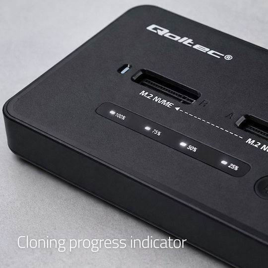 Qoltec Docking Station για Σκληρούς Δίσκους PCIe με σύνδεση USB-C (52366)