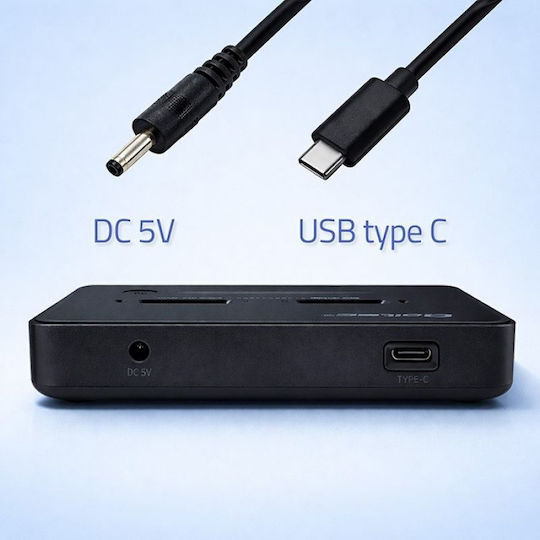 Qoltec Docking Station για Σκληρούς Δίσκους PCIe με σύνδεση USB-C (52366)