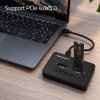 Qoltec Docking Station για Σκληρούς Δίσκους PCIe με σύνδεση USB-C (52366)