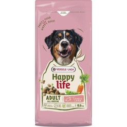 Happy Life 12.5kg Ξηρά Τροφή για Ενήλικους Σκύλους με Αρνί, Μήλο, Ρύζι, Κρέας, Λαχανικά και Σολομό