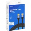 Savio Cable DisplayPort male - DisplayPort male 1m Μαύρο