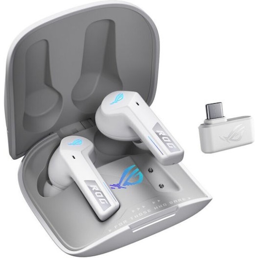 Asus ROG Cetra SpeedNova Ασύρματο In Ear Gaming Headset με σύνδεση USB Λευκό