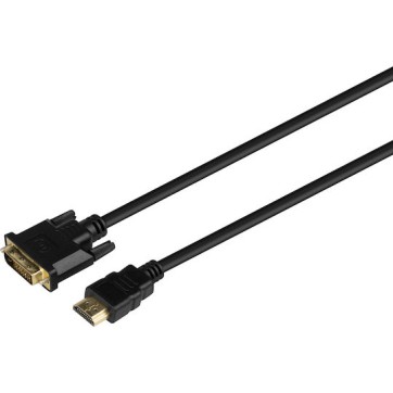 Savio Cable DVI-D male - 1.8m Μαύρο