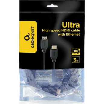 Cablexpert HDMI 2.1 Ultra High Speed 48Gbps 4K 120Hz HDR VRR Cable HDMI male - HDMI male 3m Μαύρο