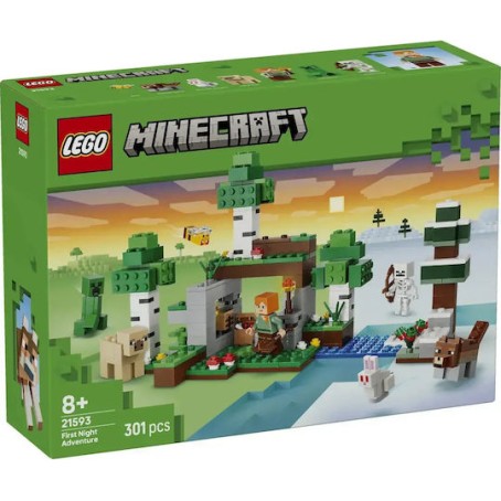 LEGO Minecraft First Night Adventure για 8+ Ετών 2τμχ