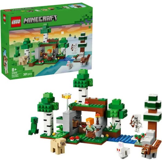 LEGO Minecraft First Night Adventure για 8+ Ετών 2τμχ