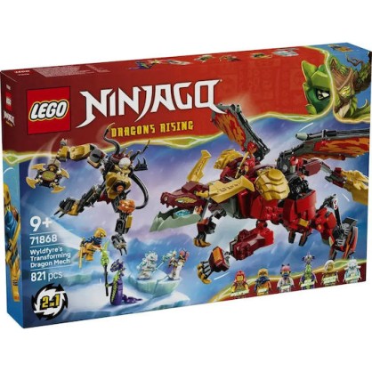 LEGO Ninjago Transforming Dragon Mech Wyldfyre για 9+ Ετών 821τμχ
