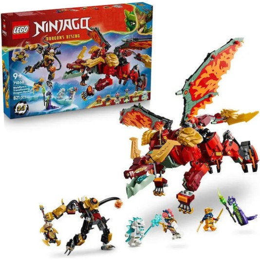 LEGO Ninjago Transforming Dragon Mech Wyldfyre για 9+ Ετών 821τμχ