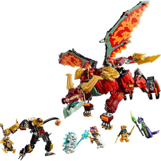 LEGO Ninjago Transforming Dragon Mech Wyldfyre για 9+ Ετών 821τμχ