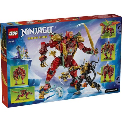 LEGO Ninjago Transforming Dragon Mech Wyldfyre για 9+ Ετών 821τμχ