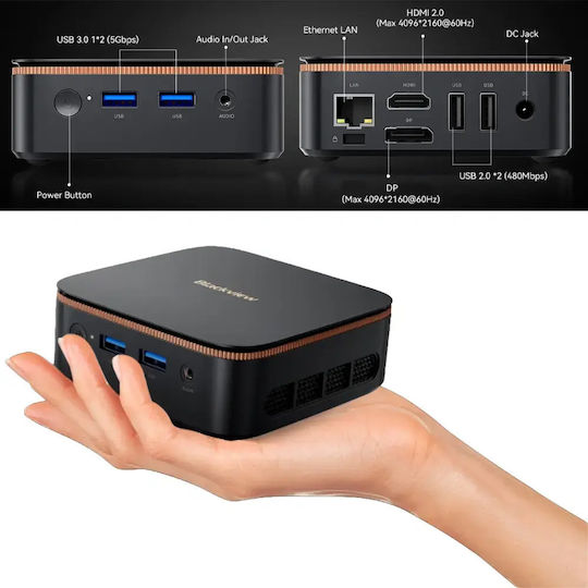 BlackView Mini PC (Ryzen 3 3300U/8GB DDR4/256GB SSD/W11 Pro)