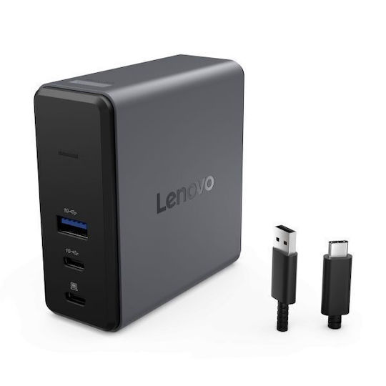 Lenovo Gan Powered X9 USB-C Docking Station με HDMI 4K PD Μαύρο